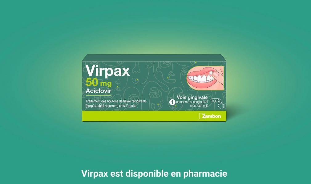 PACK - Virpax est disponible en pharmacie
